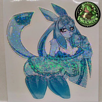[OC] Aisia Clueless & Thicc Version! - Water-Resistant Vinyl Sticker & Print!