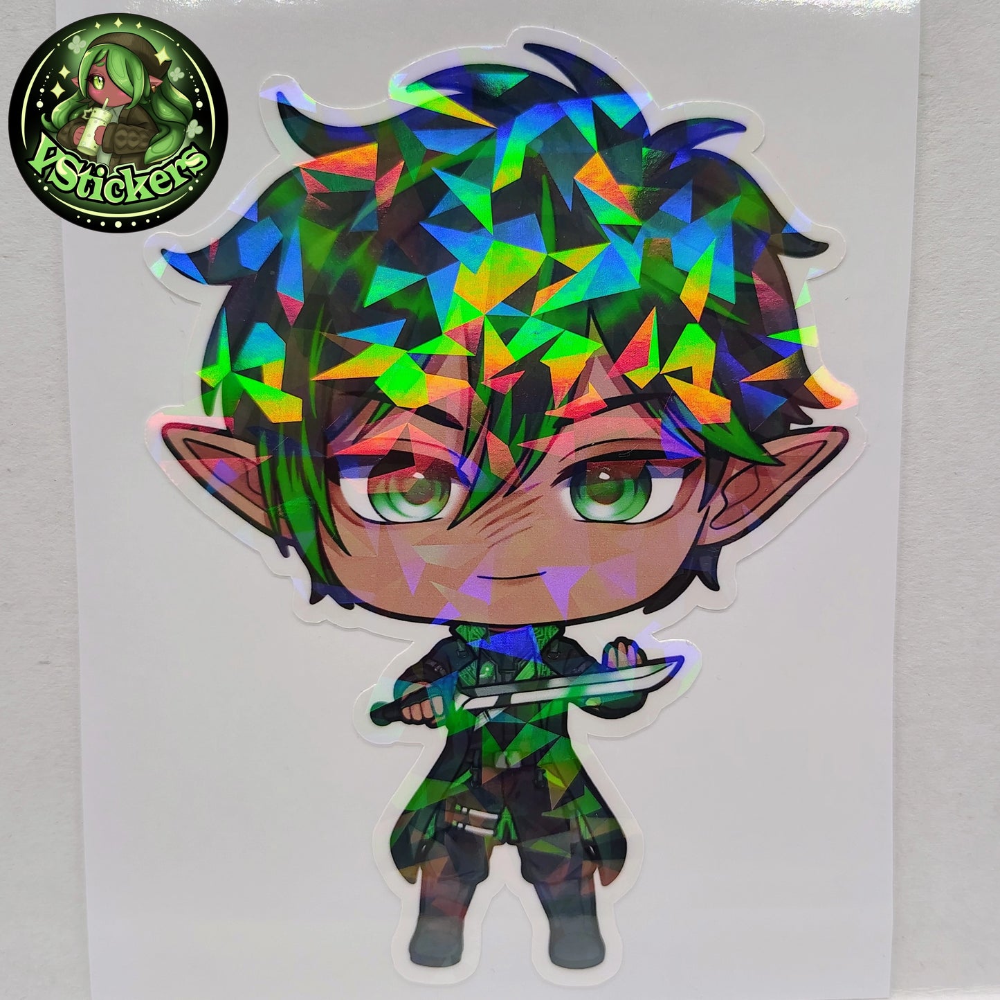 [OC] Raymondo Cerest Battle Ready Chibi! - Water-Resistant Vinyl Sticker & Print!