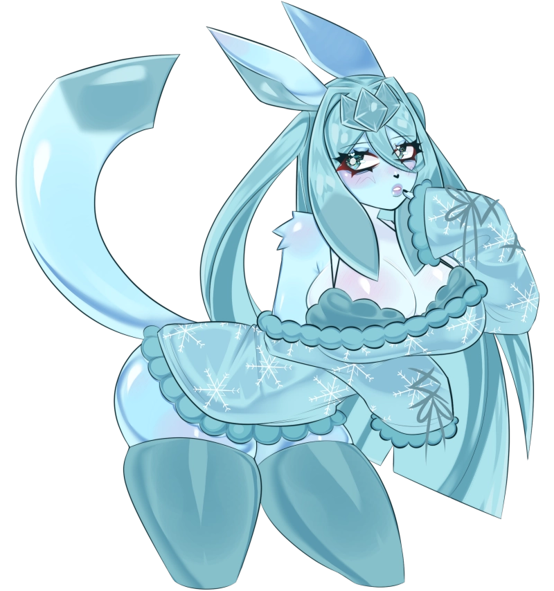 [OC] Aisia Clueless & Thicc Version! - Water-Resistant Vinyl Sticker & Print!