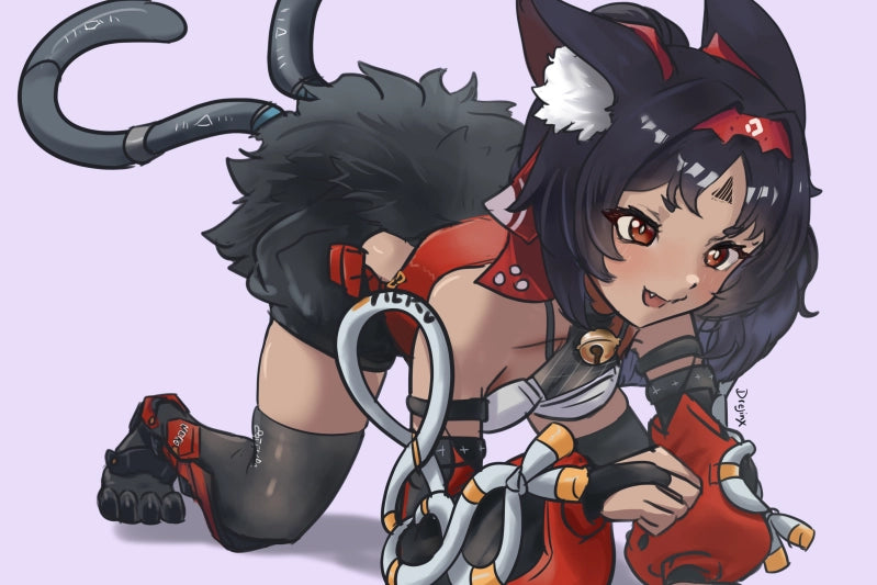 [Zenless Zone Zero] Nekomiya Fan Art Water-Resistant Vinyl Sticker! Fan-Made Merchandise!