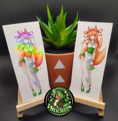 [OC] Rita Cencilia the Foxy Kemonomimi Sticker! Water-Resistant Vinyl Sticker!