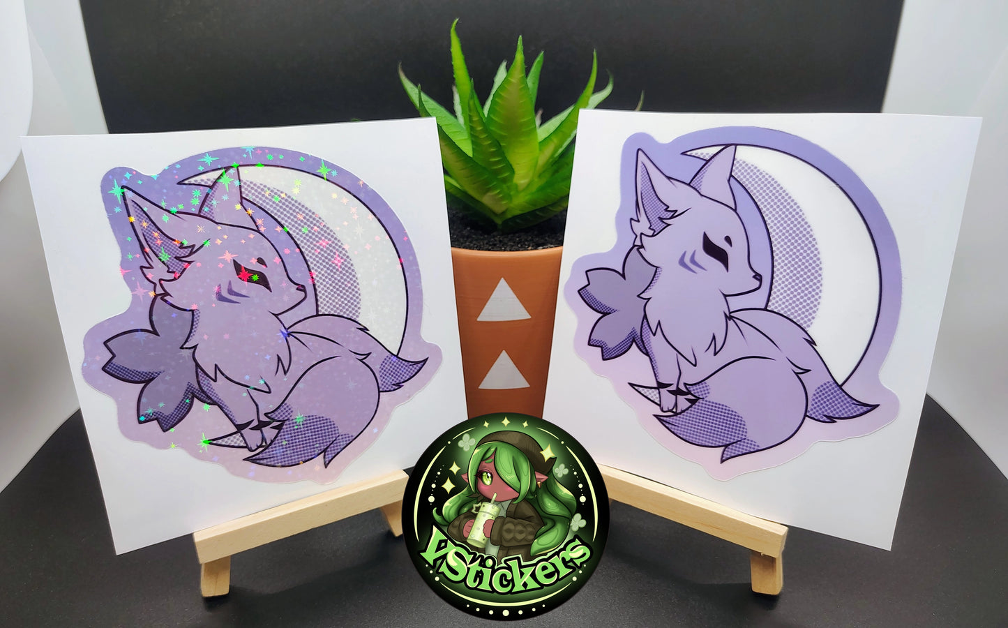 [VTuber] Akiphonic Spirit Realm Fox Sticker! Water-Resistant Vinyl Sticker!