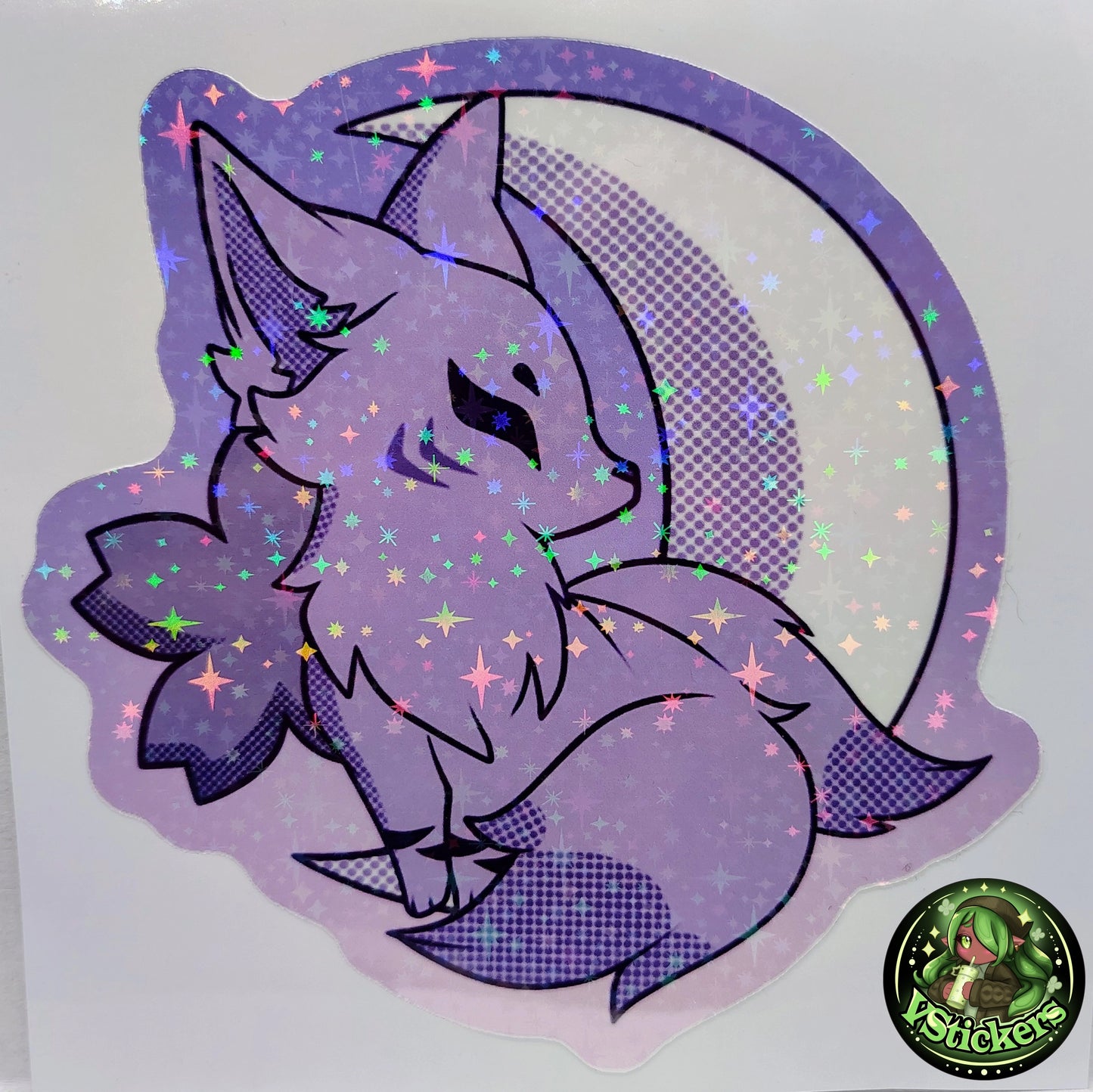 [VTuber] Akiphonic Spirit Realm Fox Sticker! Water-Resistant Vinyl Sticker!