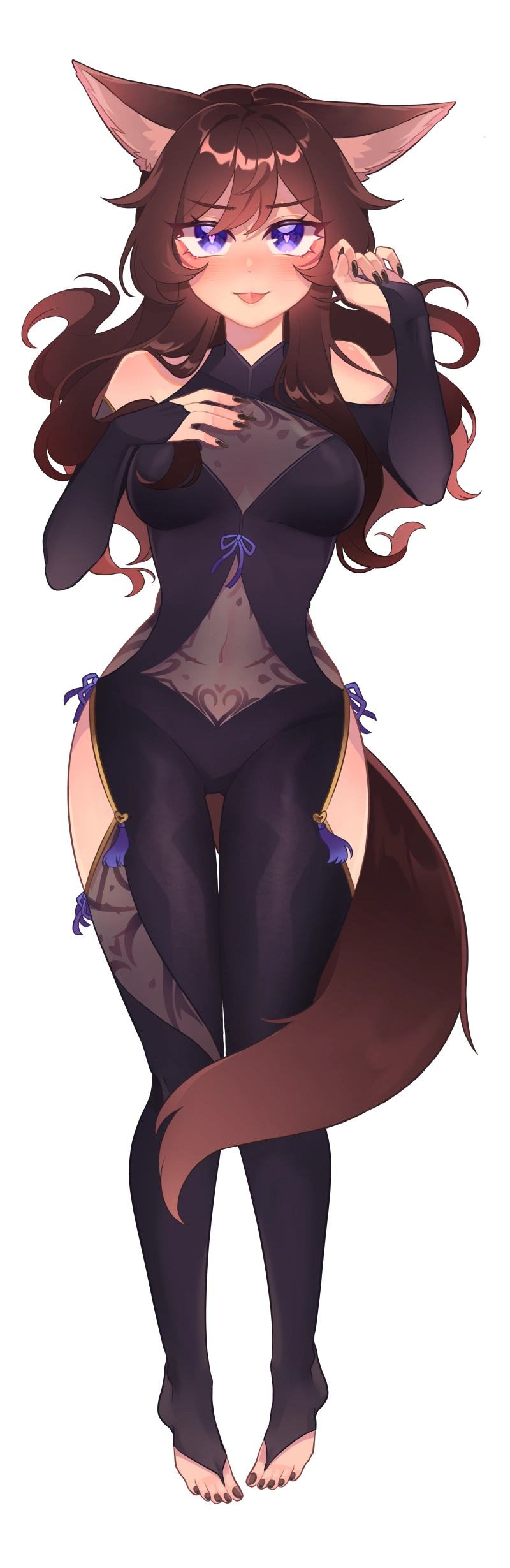 [VTuber] Akiphonic the Comfy Demon Fox Vtuber Version #2! - Water-Resistant Fan Art Vinyl Sticker!