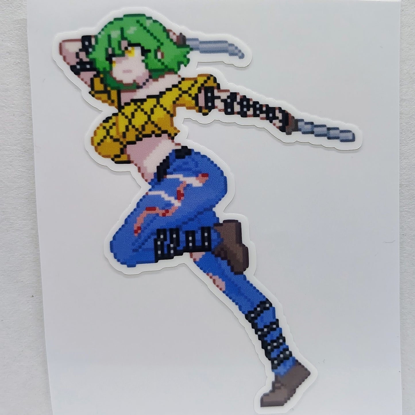 [Senran Kagura] Pixel Hikage Fan Art Water-Resistant Vinyl Sticker! Fan-Made Merchandise!