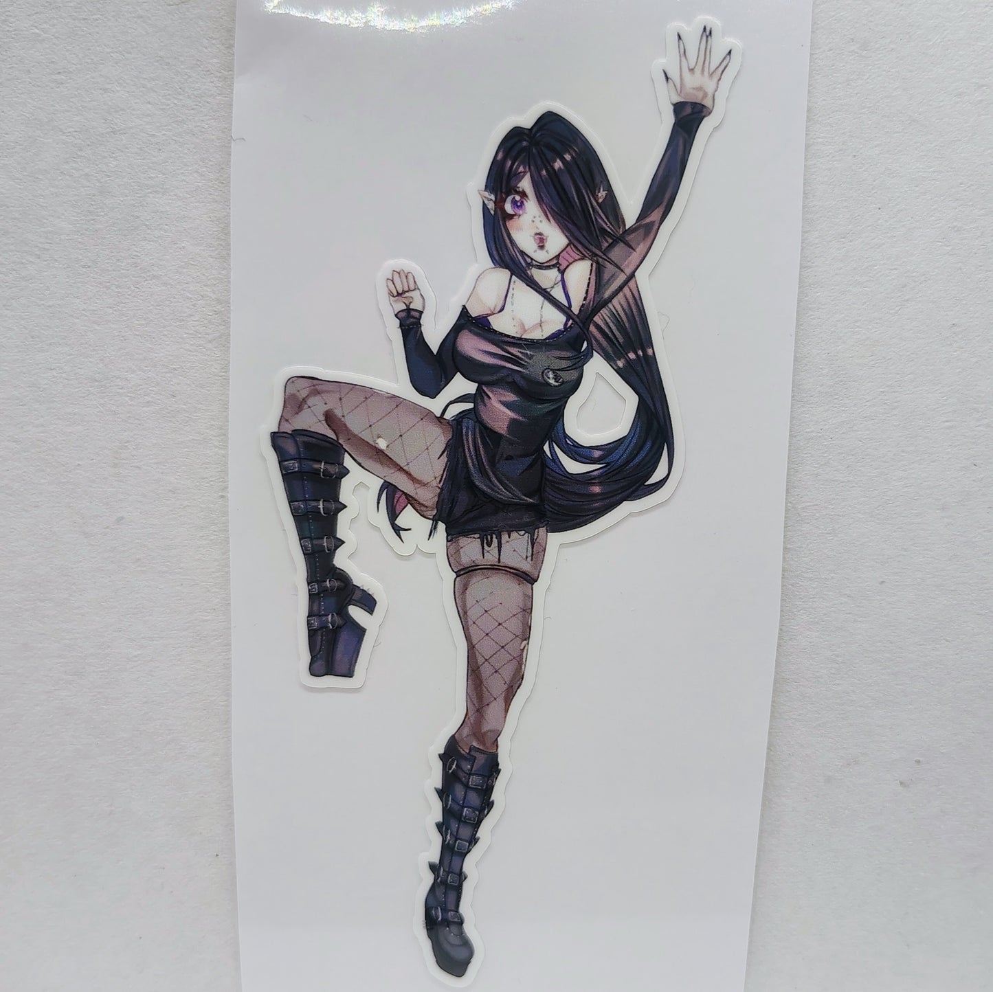 [OC] Jessica Cerest the Friendly Gothic Kickboxer! Water-Resistant Vinyl Sticker!