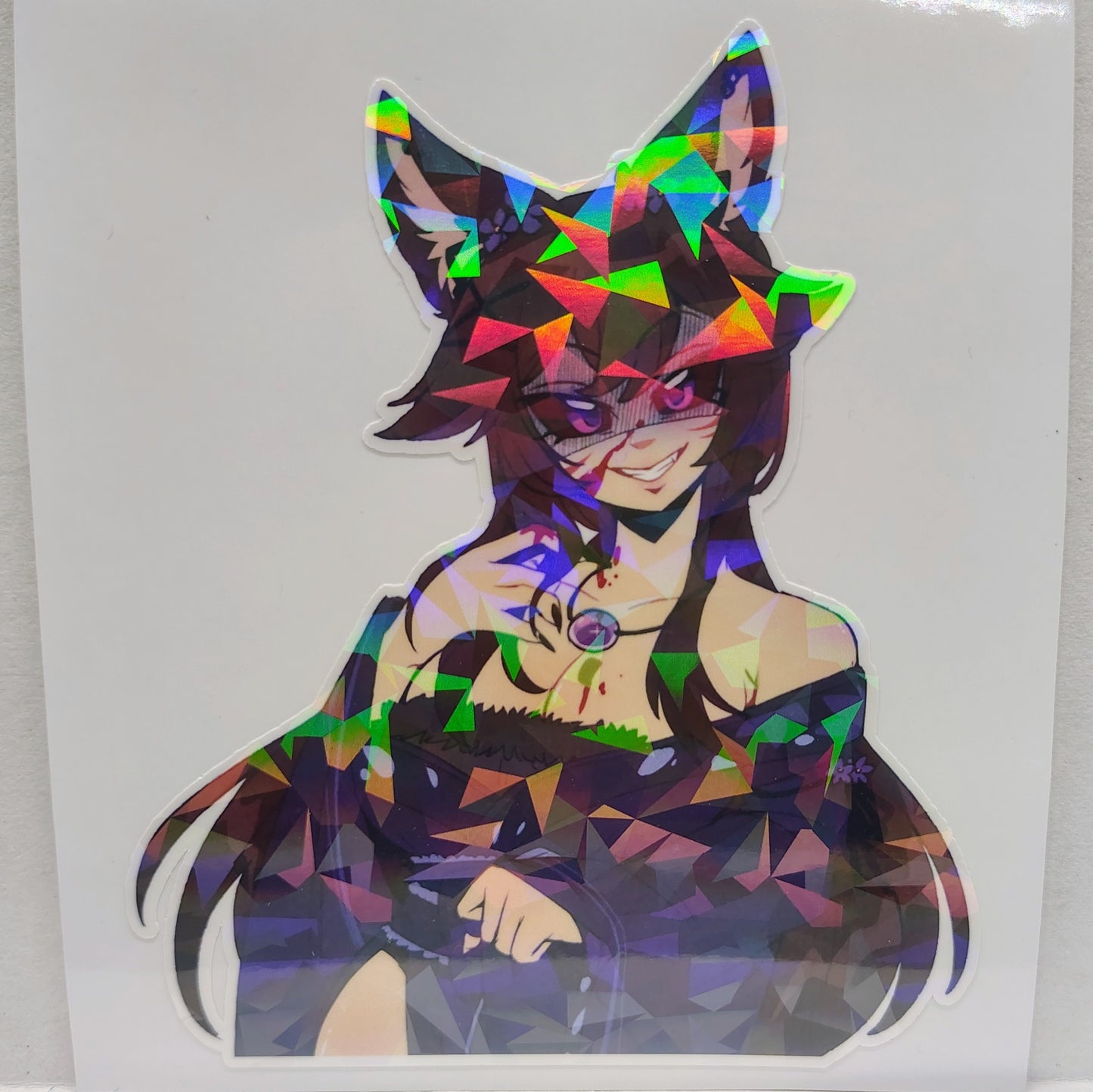 [VTuber] Akiphonic the Yandere Demon Fox! - Water-Resistant Fan Art Vinyl Sticker!