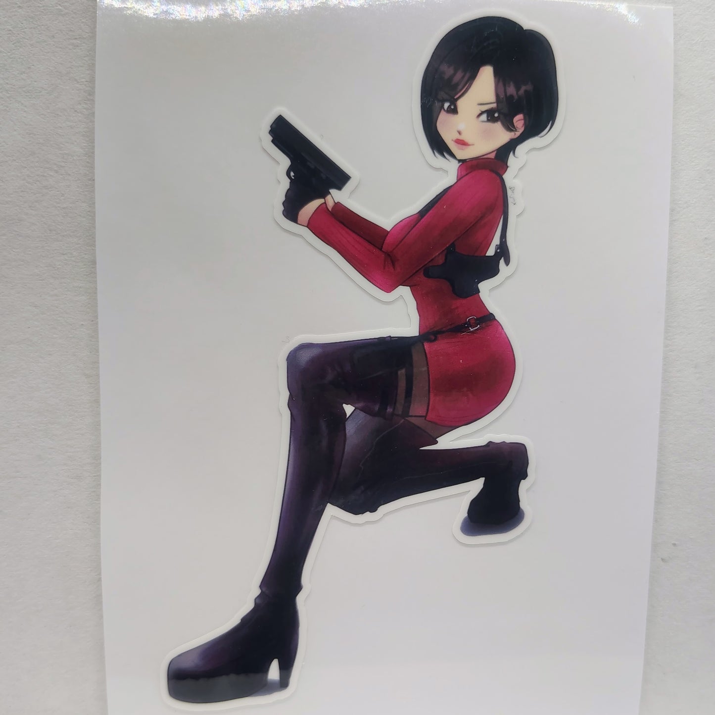 [Resident Evil] Ada Wong Fan Art Water-Resistant Vinyl Sticker! Fan-Made Merchandise!
