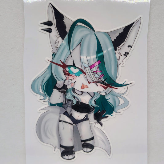 [VTuber] Kourra - Furra Version Fan Art Sticker! - Fan Art Water-Resistant Vinyl Sticker!