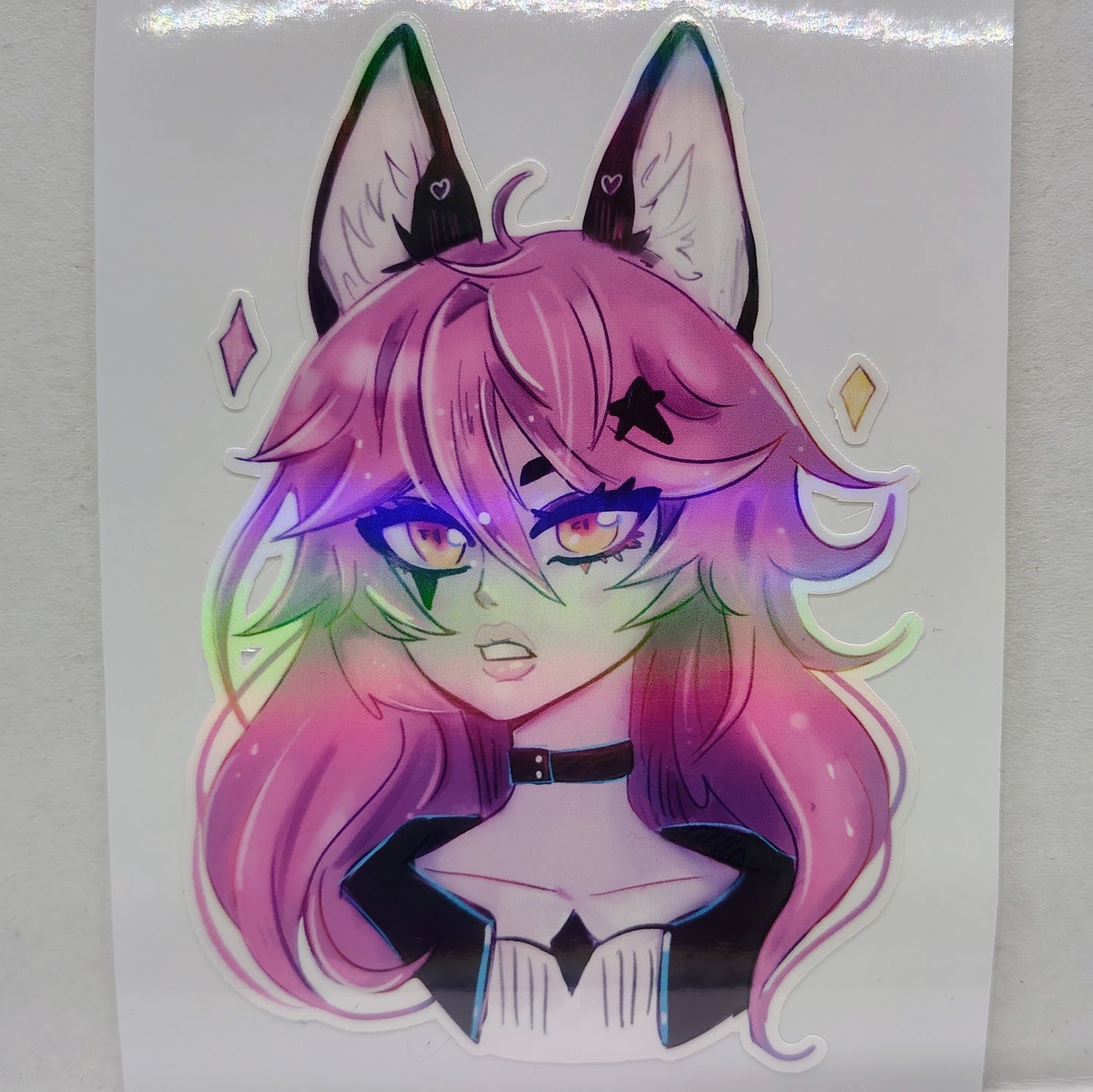 [OC] Heather Franshu the Athletic Fox Girl! Water-Resistant Vinyl Sticker!