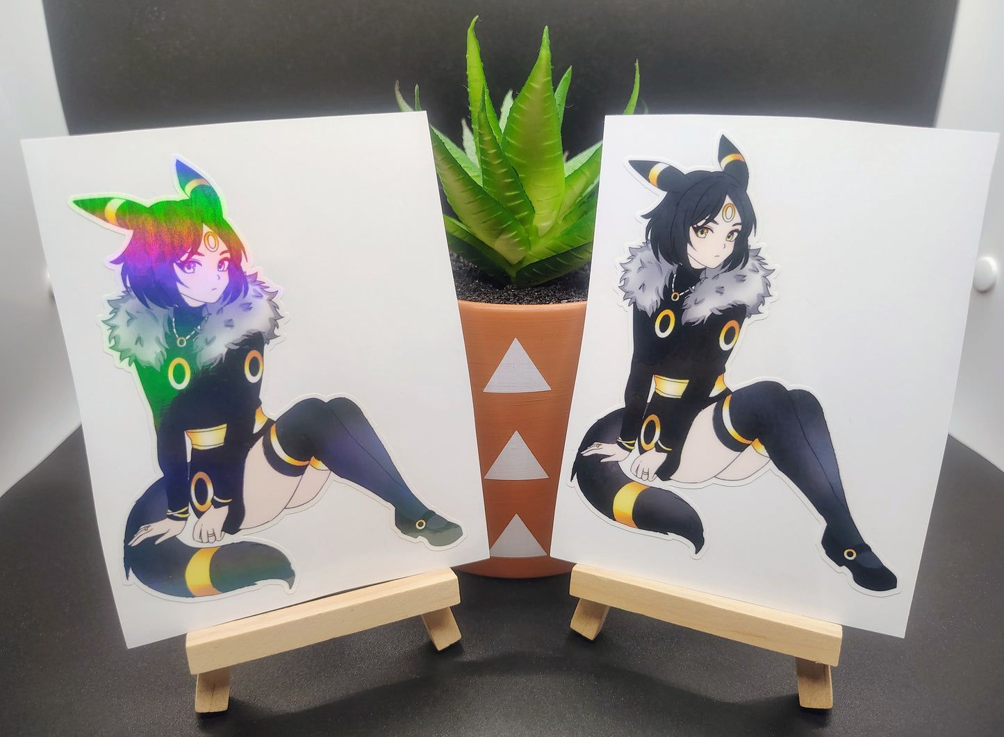 [OC] Rizene Shikwa the Umbreon Fusion! Water-Resistant Vinyl Sticker!