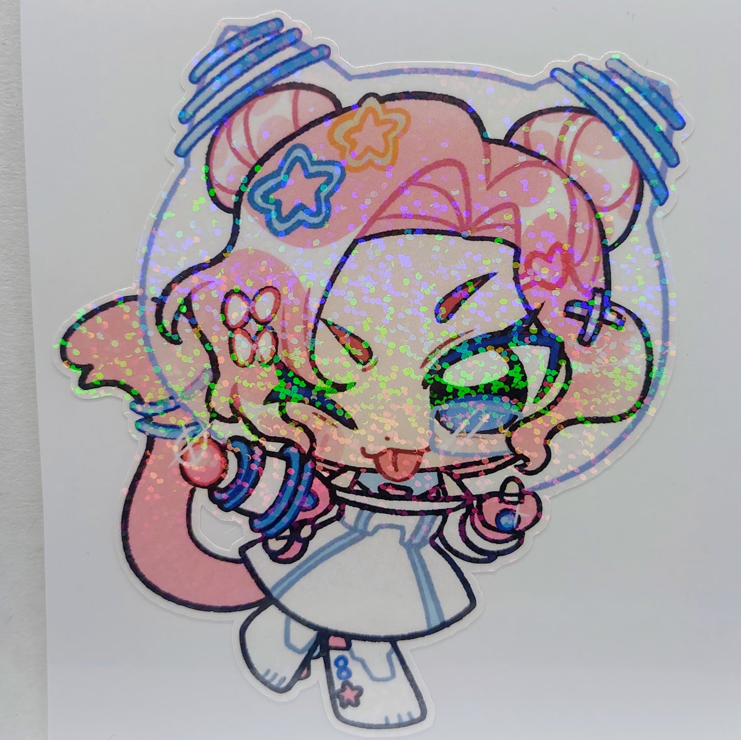 [VTuber] Mooni Space Devil Chibi Fan Art Sticker! - Fan Art Water-Resistant Vinyl Sticker!