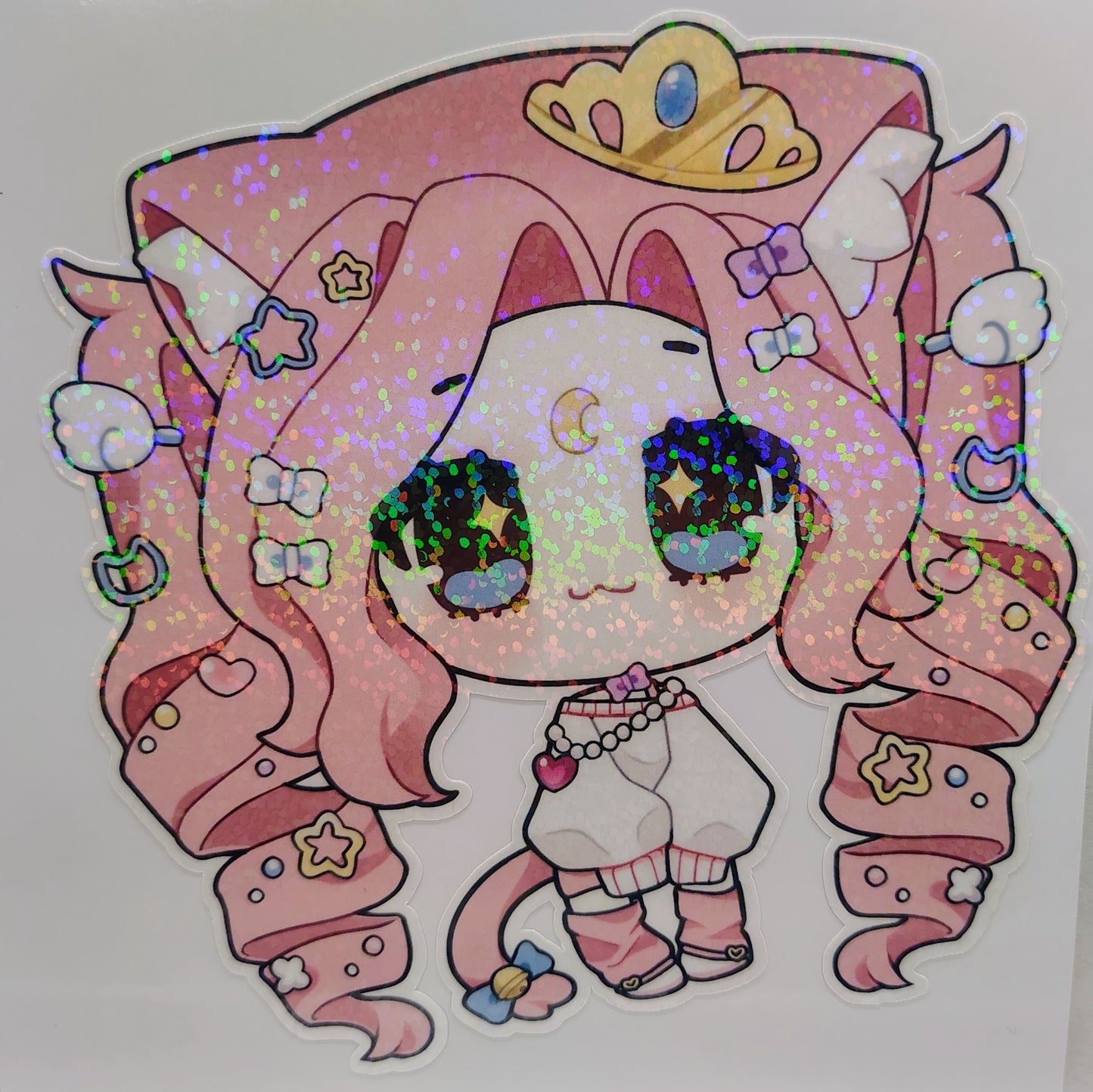 [VTuber] Mooni Eepy Time Chibi Fan Art Sticker! - Fan Art Water-Resistant Vinyl Sticker!