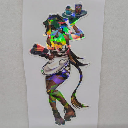 [OC] Rejarla Sepia the Sweethart Cowgirl! Water-Resistant Vinyl Sticker!