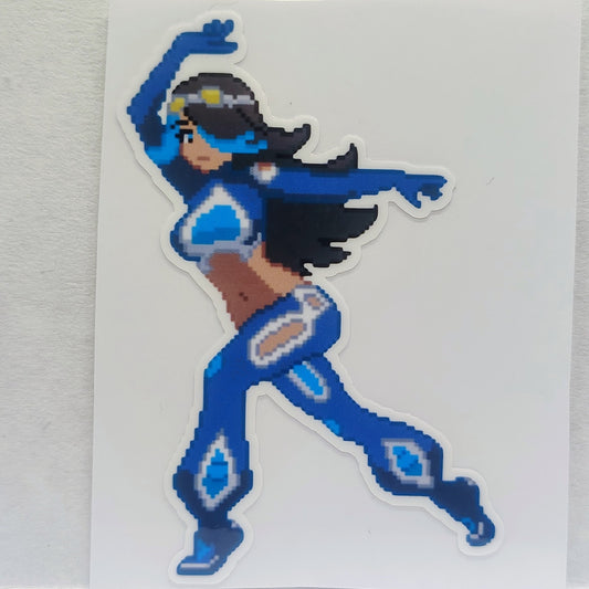 [Video Game] Pixel Shelly Fan Art Water-Resistant Vinyl Sticker! Fan-Made Merchandise!