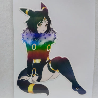 [OC] Rizene Shikwa the Umbreon Fusion! Water-Resistant Vinyl Sticker!
