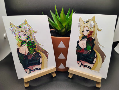 [OC] Jaycie Shikwa with Dark Oppai Temptations! Water-Resistant Vinyl Sticker!