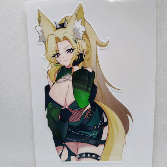 [OC] Jaycie Shikwa with Dark Oppai Temptations! Water-Resistant Vinyl Sticker!