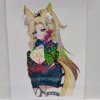 [OC] Jaycie Shikwa with Dark Oppai Temptations! Water-Resistant Vinyl Sticker!