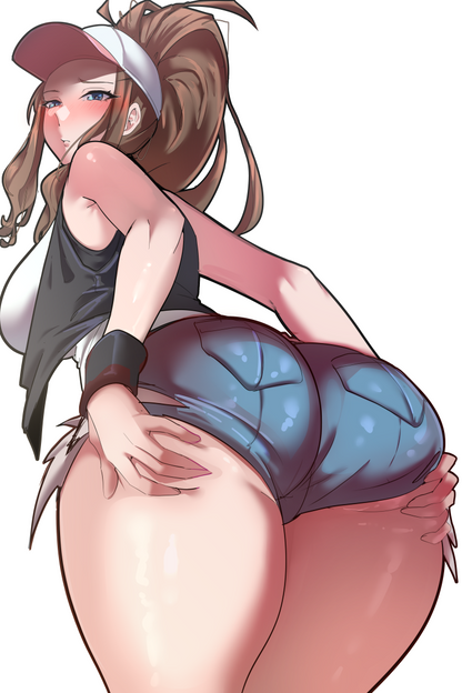 [Video Game] Trainer Hilda Extra Thicc Fan Art Water-Resistant Vinyl Sticker! Fan-Made Merchandise!
