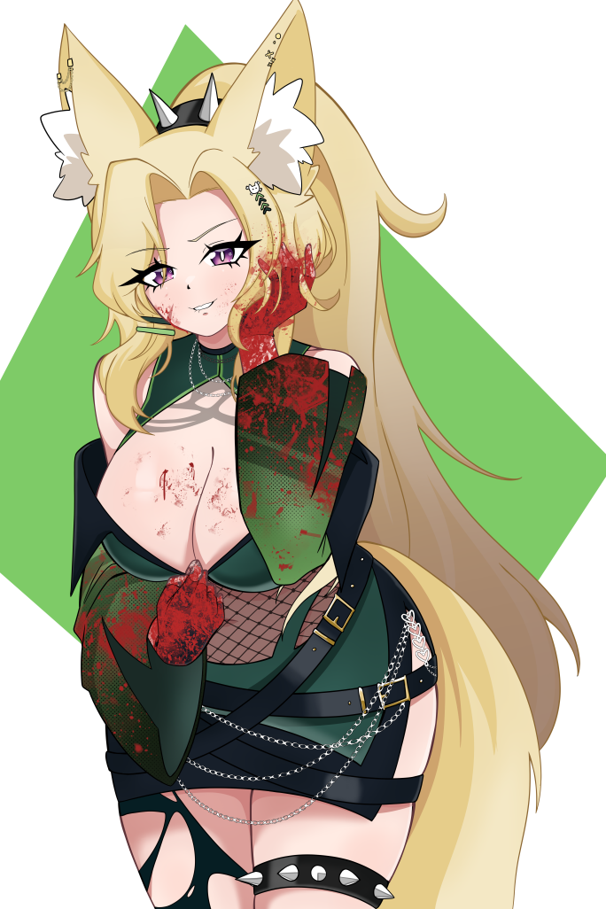 [OC] Jaycie Shikwa with Dark Oppai Temptations! Water-Resistant Vinyl Sticker!