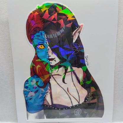 [OC] Jessica Cerest / Mystique Transformation! Water-Resistant Vinyl Sticker!