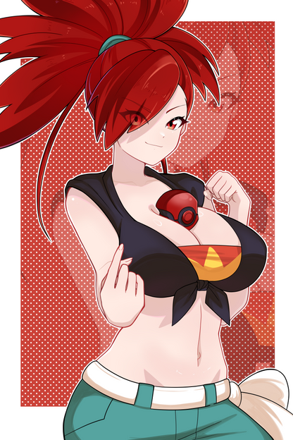 [Video Game] Flannery Claim Your Reward Water-Resistant Vinyl Waifu Sticker! Fan-Made Merch!