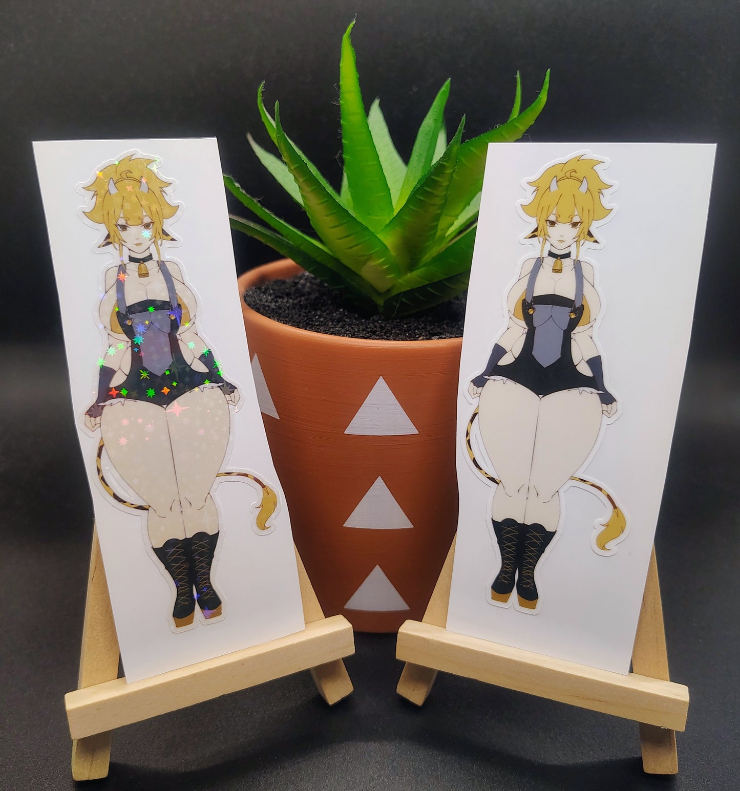 [OC] Yamina Goldena the Golden Cowgirl! Water-Resistant Vinyl Waifu Sticker!