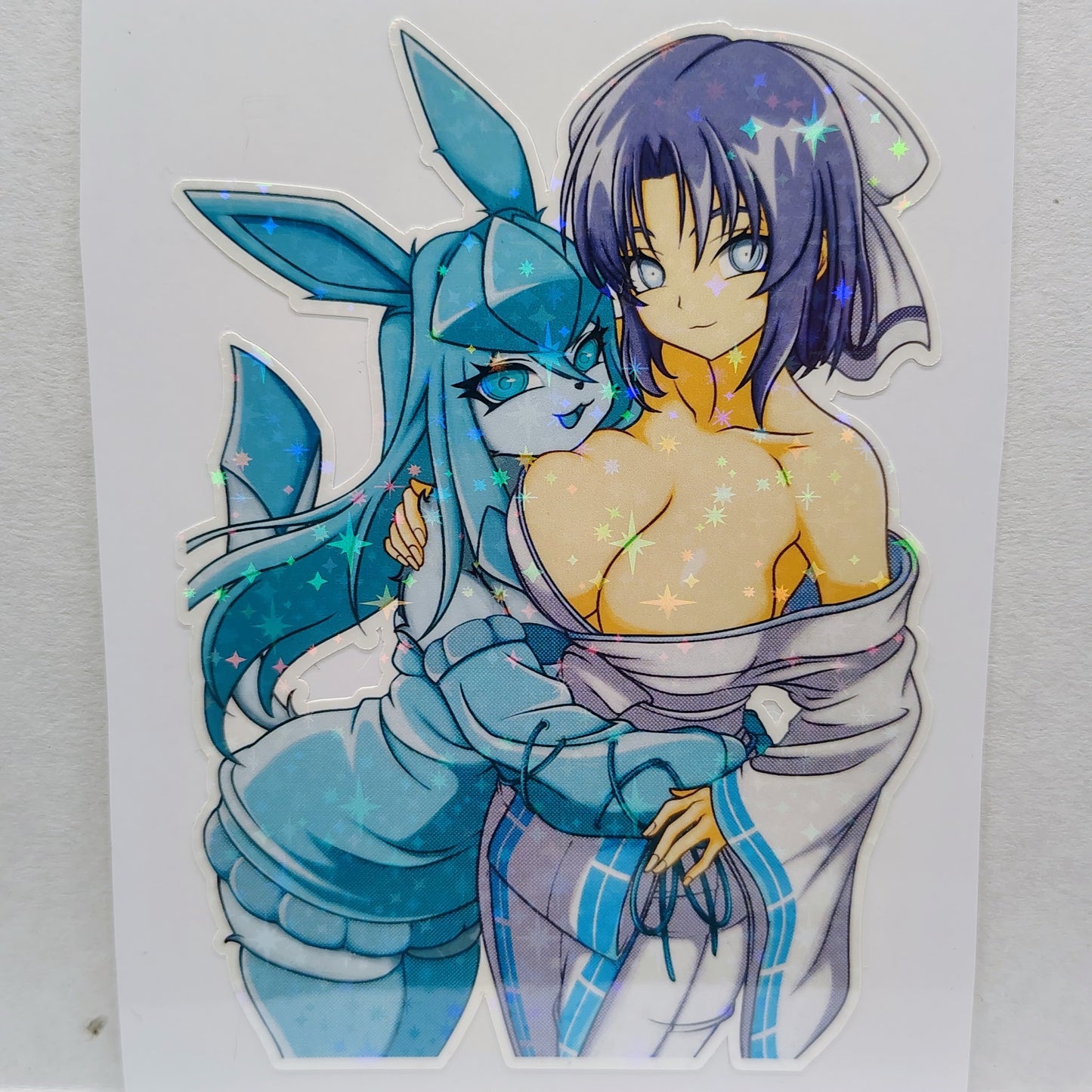 [OC] Aisia & Yumi the Ice Girls! - Water-Resistant Vinyl Sticker & Print!