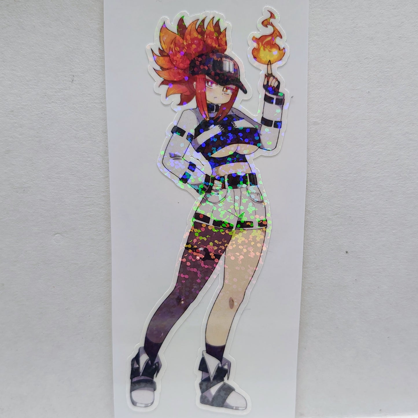 [OC] Korinna Vesta the Phoenix Trigger! Water-Resistant Vinyl Waifu Anime Sticker!