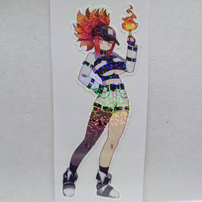 [OC] Korinna Vesta the Phoenix Trigger! Water-Resistant Vinyl Waifu Anime Sticker!