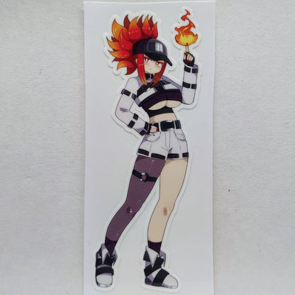 [OC] Korinna Vesta the Phoenix Trigger! Water-Resistant Vinyl Waifu Anime Sticker!