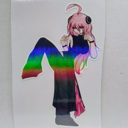 [OC] Ardalena the Kickboxing Protégé! Water-Resistant Vinyl Waifu Anime Sticker!