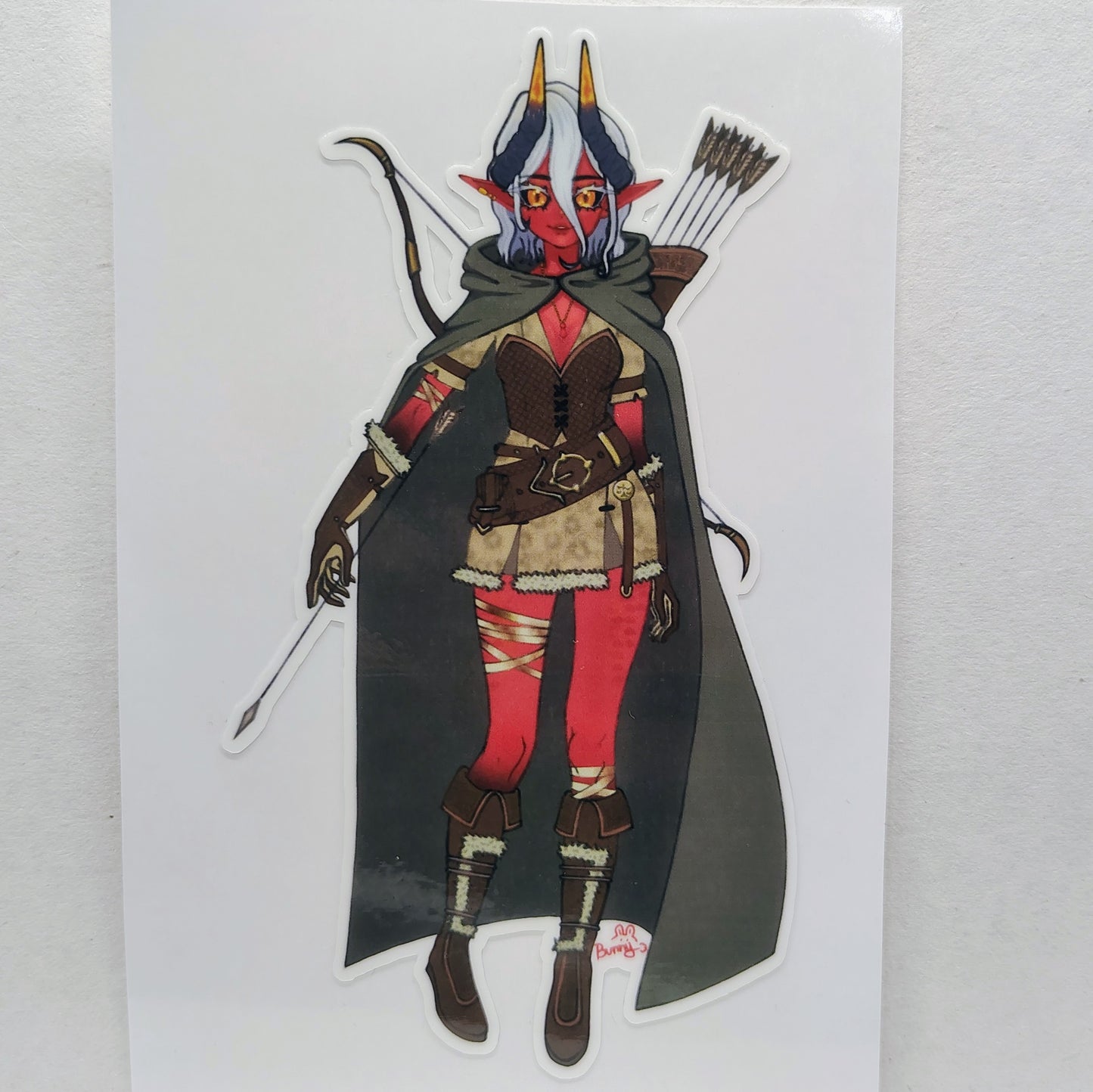 [OC] Atasha Hlaalu Bandit Outfit! Water-Resistant Vinyl Waifu Anime Sticker!