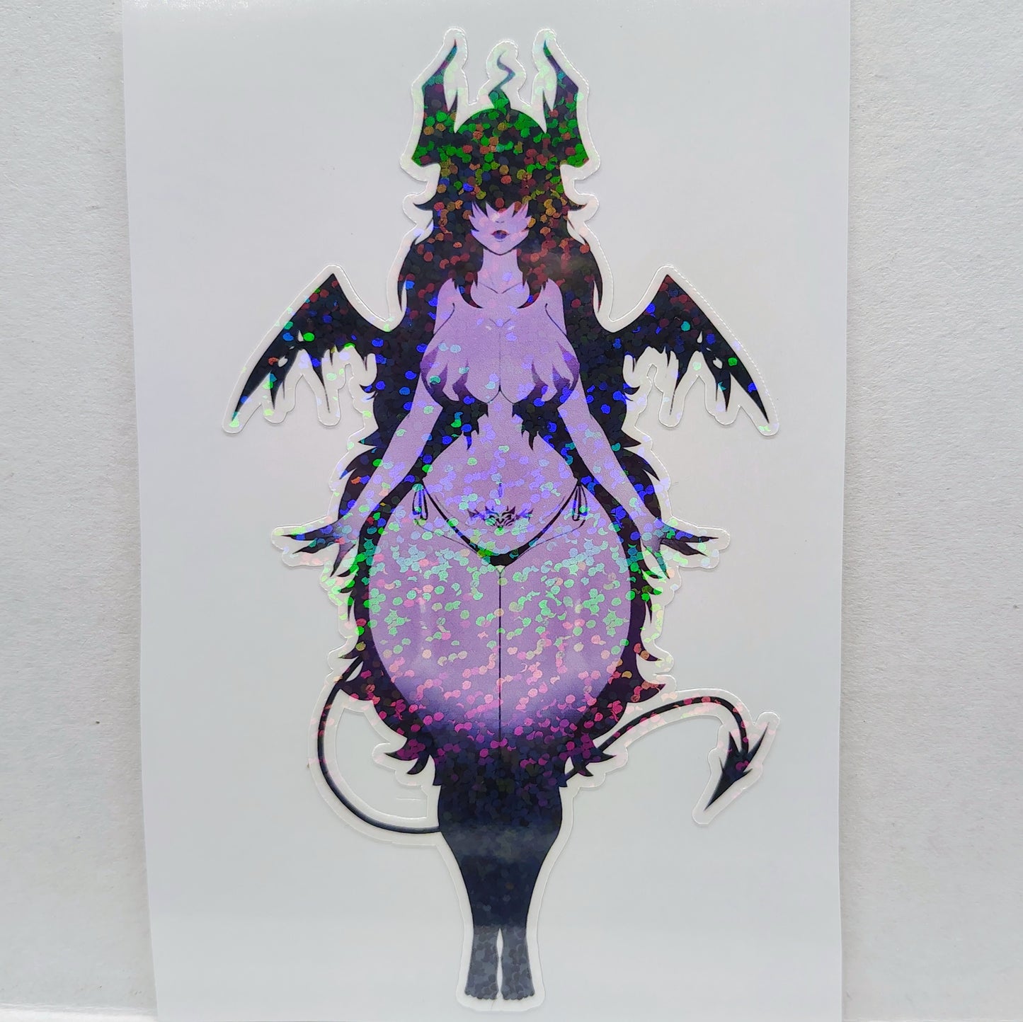 [OC] Stylora the Dark Seducer! Water-Resistant Vinyl Waifu Anime Girl Sticker!
