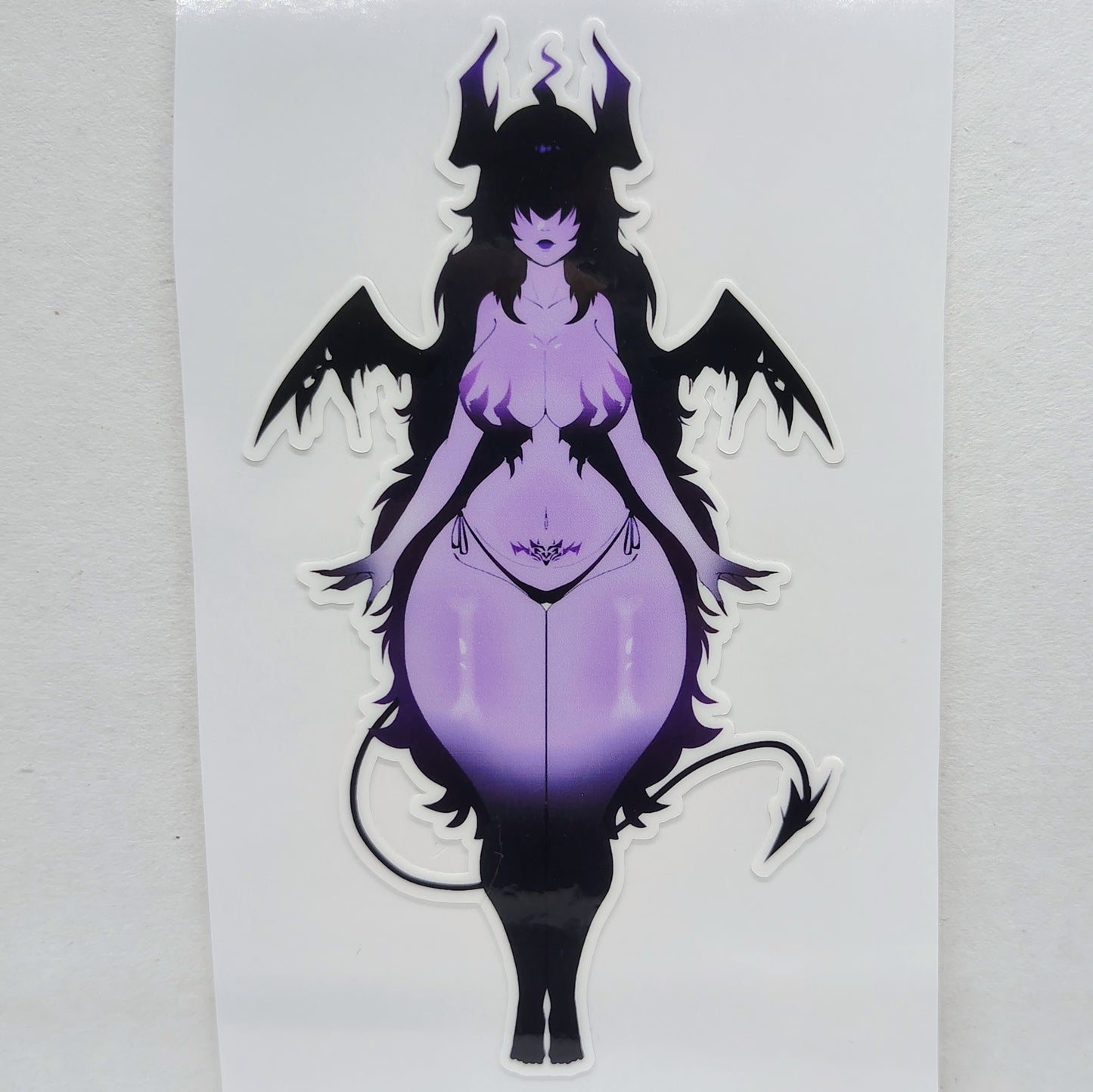 [OC] Stylora the Dark Seducer! Water-Resistant Vinyl Waifu Anime Girl Sticker!