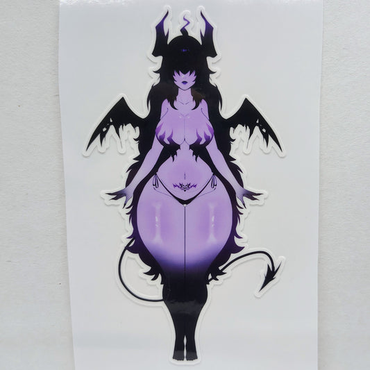 [OC] Stylora the Dark Seducer! Water-Resistant Vinyl Waifu Anime Girl Sticker!
