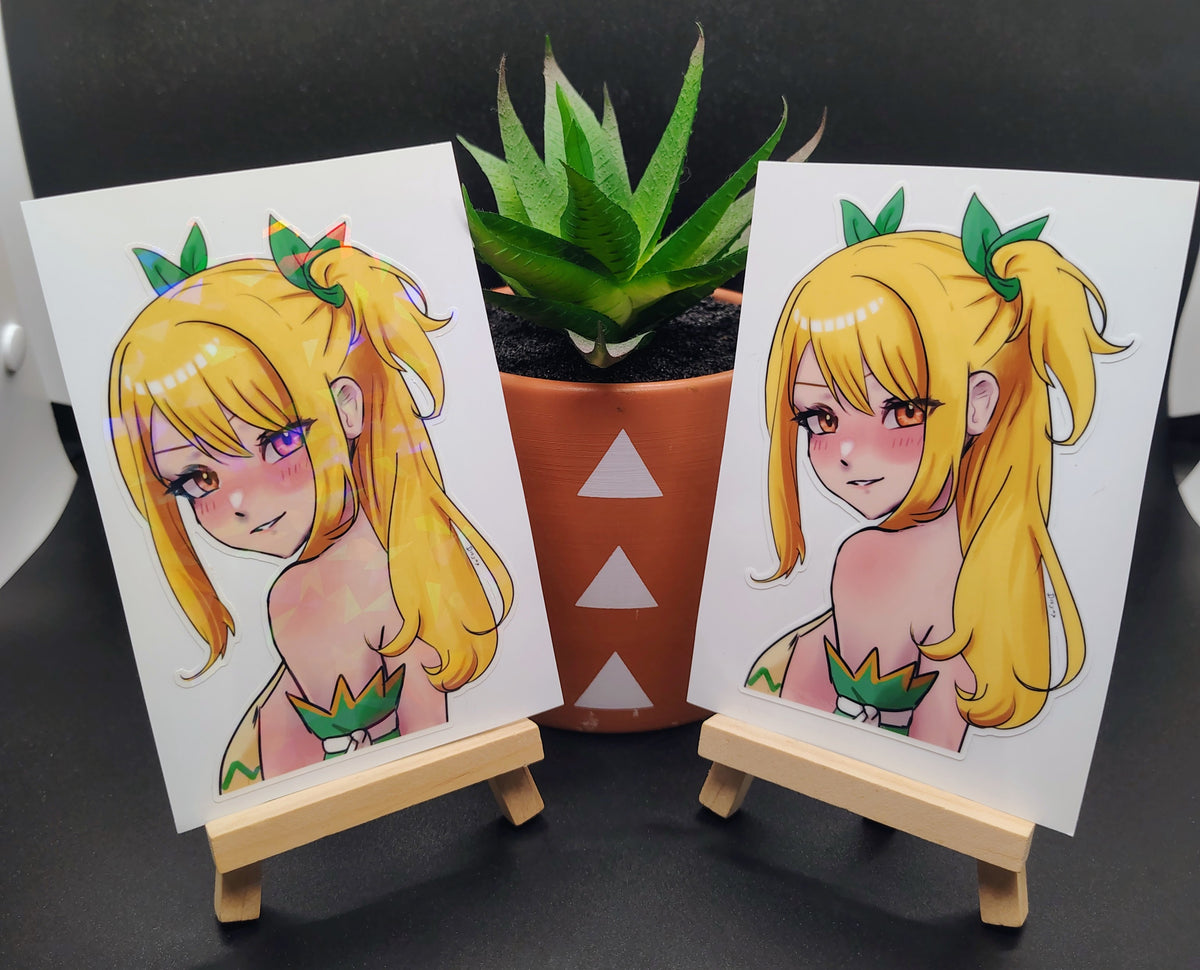 [Fairy Tail] Lucy Heartfilia Aquarius Form! Water-Resistant Vinyl Waifu Anime Girl Sticker!