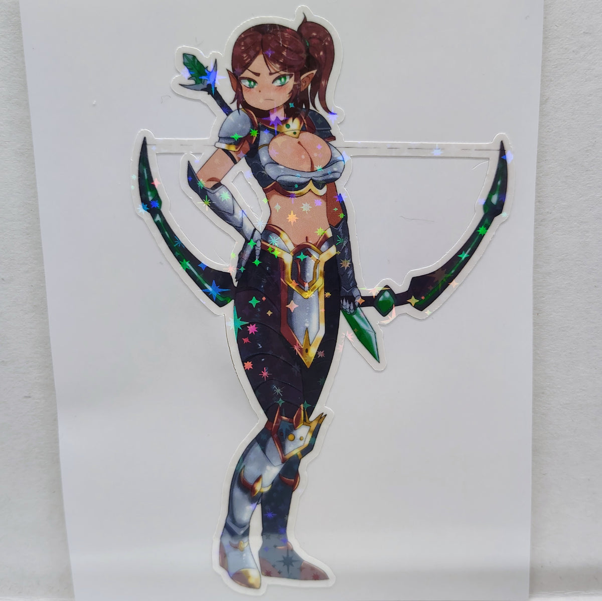 [OC] Lyanza the Mercenary! Water-Resistant Vinyl Waifu Anime Sticker!