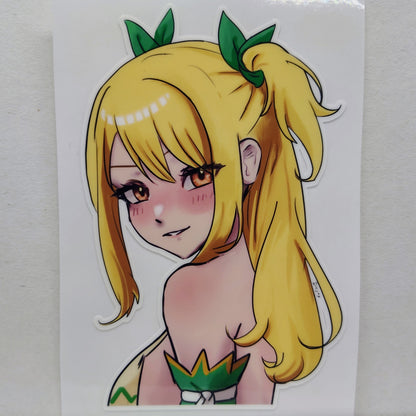 [Fairy Tail] Lucy Heartfilia Aquarius Form! Water-Resistant Vinyl Waifu Anime Girl Sticker!