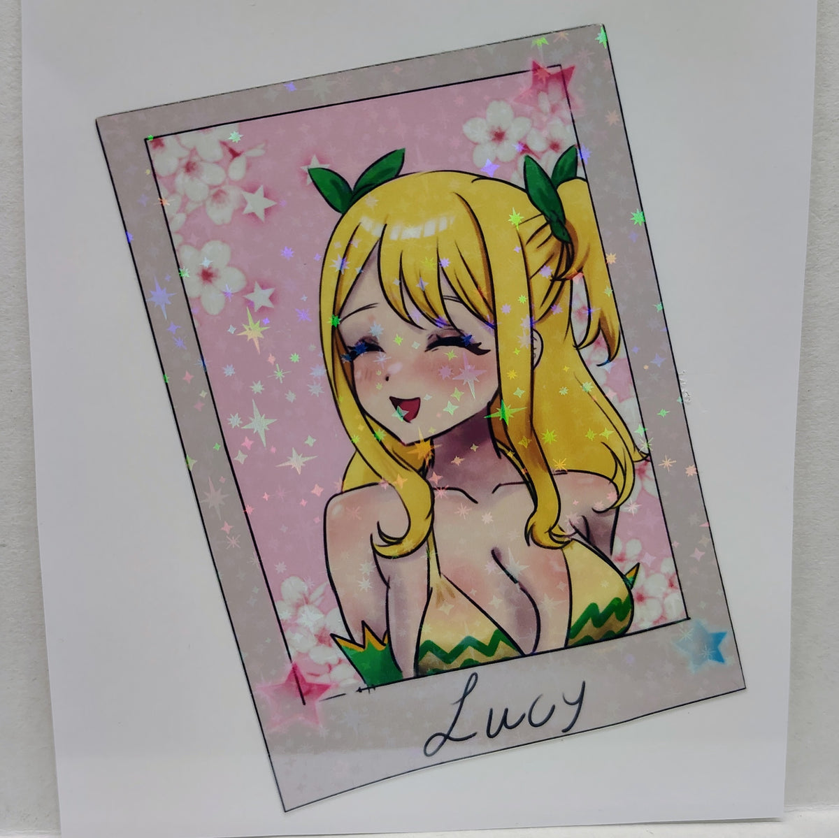 [Fairy Tail] Lucy Heartfilia Aquarius Form Photo! Water-Resistant Vinyl Waifu Anime Girl Sticker!
