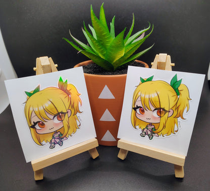 [Fairy Tail] Lucy Heartfilia Chibi Aquarius Form! Water-Resistant Vinyl Waifu Anime Girl Sticker!