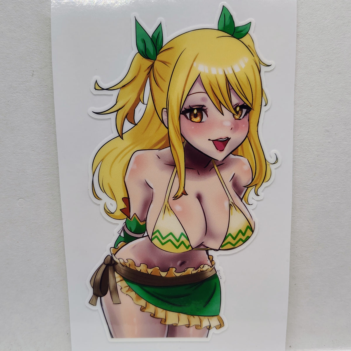 [Fairy Tail] Lucy Heartfilia Bikini Aquarius Form! Water-Resistant Vinyl Waifu Anime Girl Sticker!