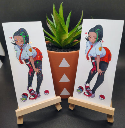 Trainer Nemona Battle Ready Fan Art Water-Resistant Vinyl Waifu Anime Girl Sticker Decal!