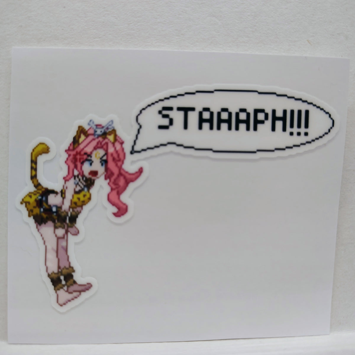 [Vtuber] Pixel Mooni STAAAPH!!! Fan Art Water-Resistant Vinyl Sticker Decal!