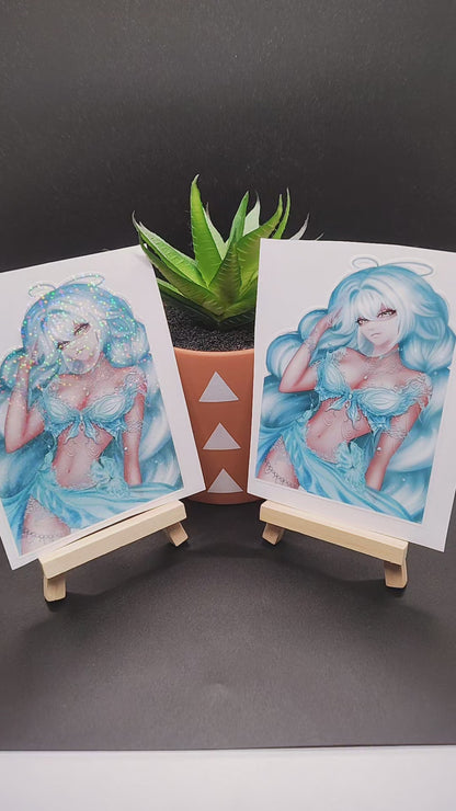 [OC] Rosileah Butterfly Belly Dancer! Water-Resistant Vinyl Waifu Sticker!