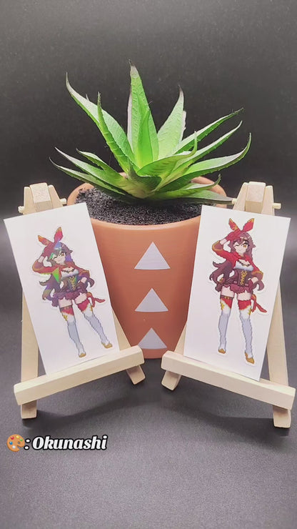 [Genshin Impact] Pixel Amber Fan Art Water-Resistant Vinyl Sticker! Fan-Made Merchandise!