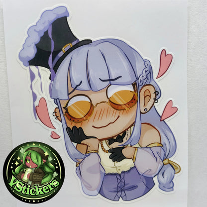 [OC] Juria Yishu (Chibi Lewd Thoughts) - Water-Resistant Vinyl Sticker! - Water-Resistant Vinyl Sticker!