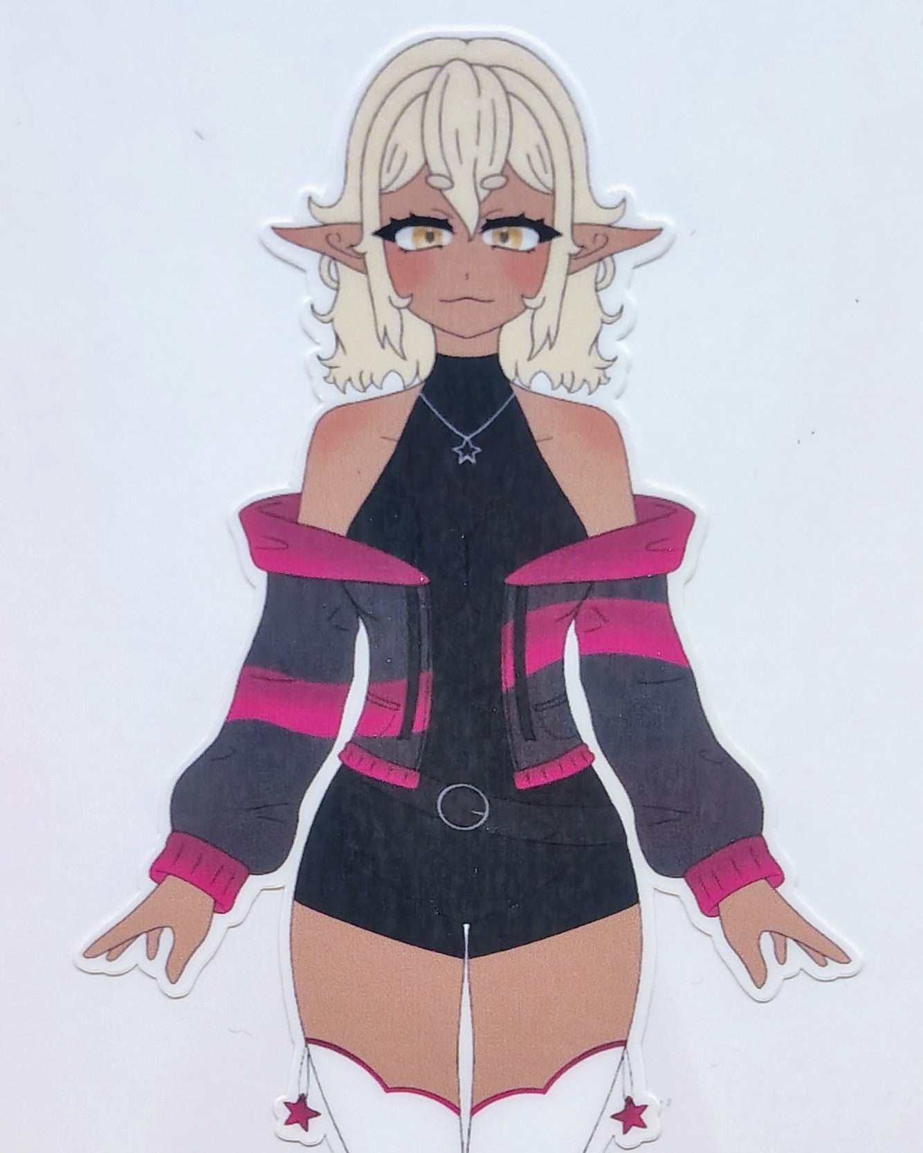 [OC] Selene X the Assassin Anime Girl Sticker! Water-Resistant Vinyl Sticker!