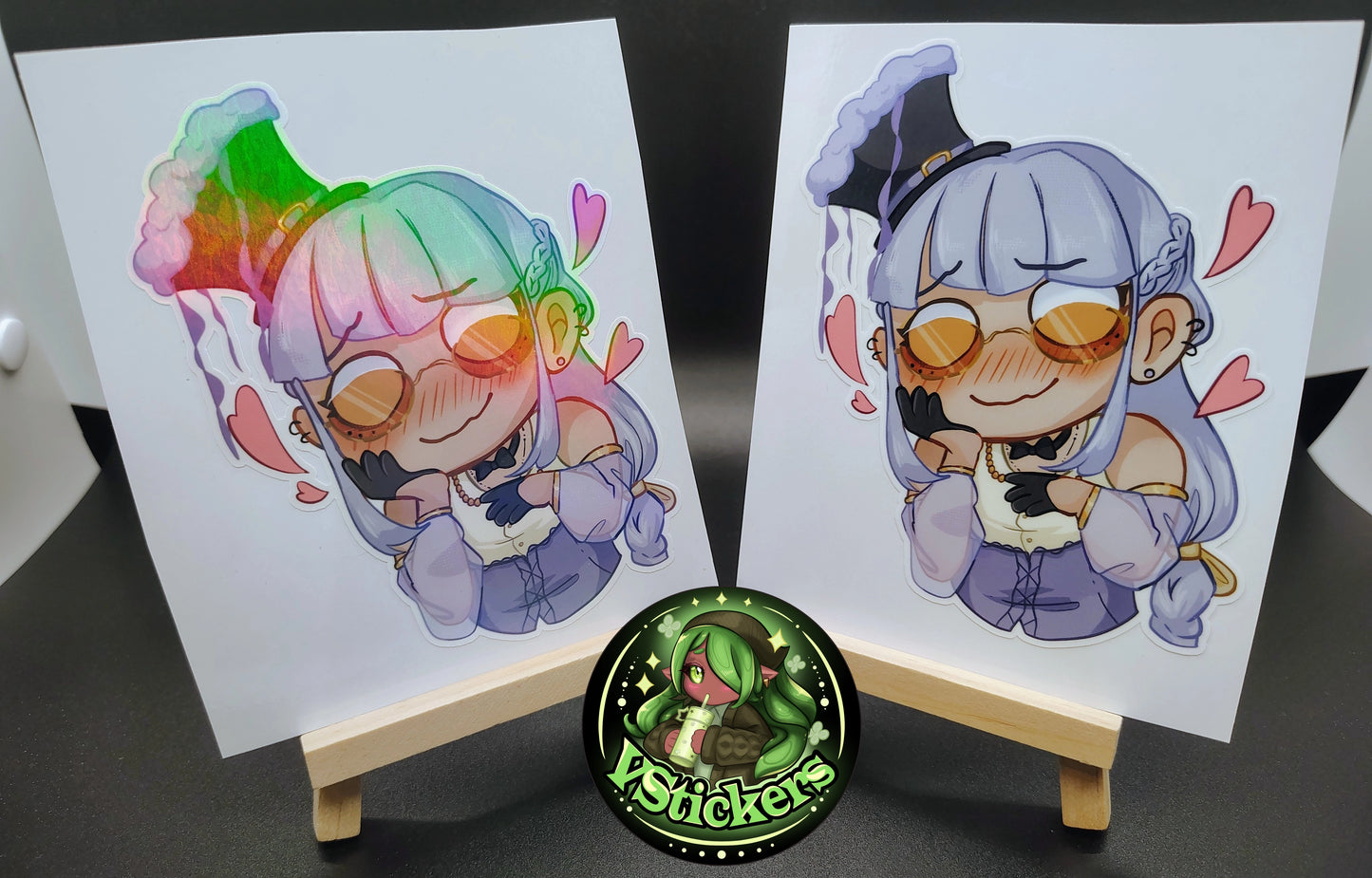 [OC] Juria Yishu (Chibi Lewd Thoughts) - Water-Resistant Vinyl Sticker! - Water-Resistant Vinyl Sticker!